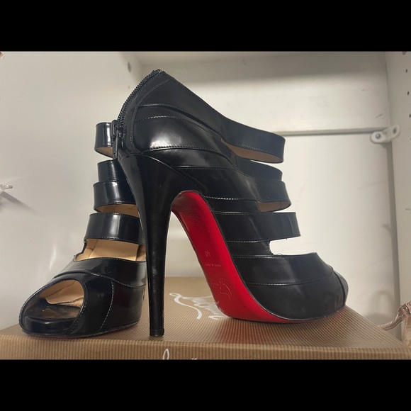 Christian Louboutin Shoes - COPY - Christian Louboutin open toe ankle boots